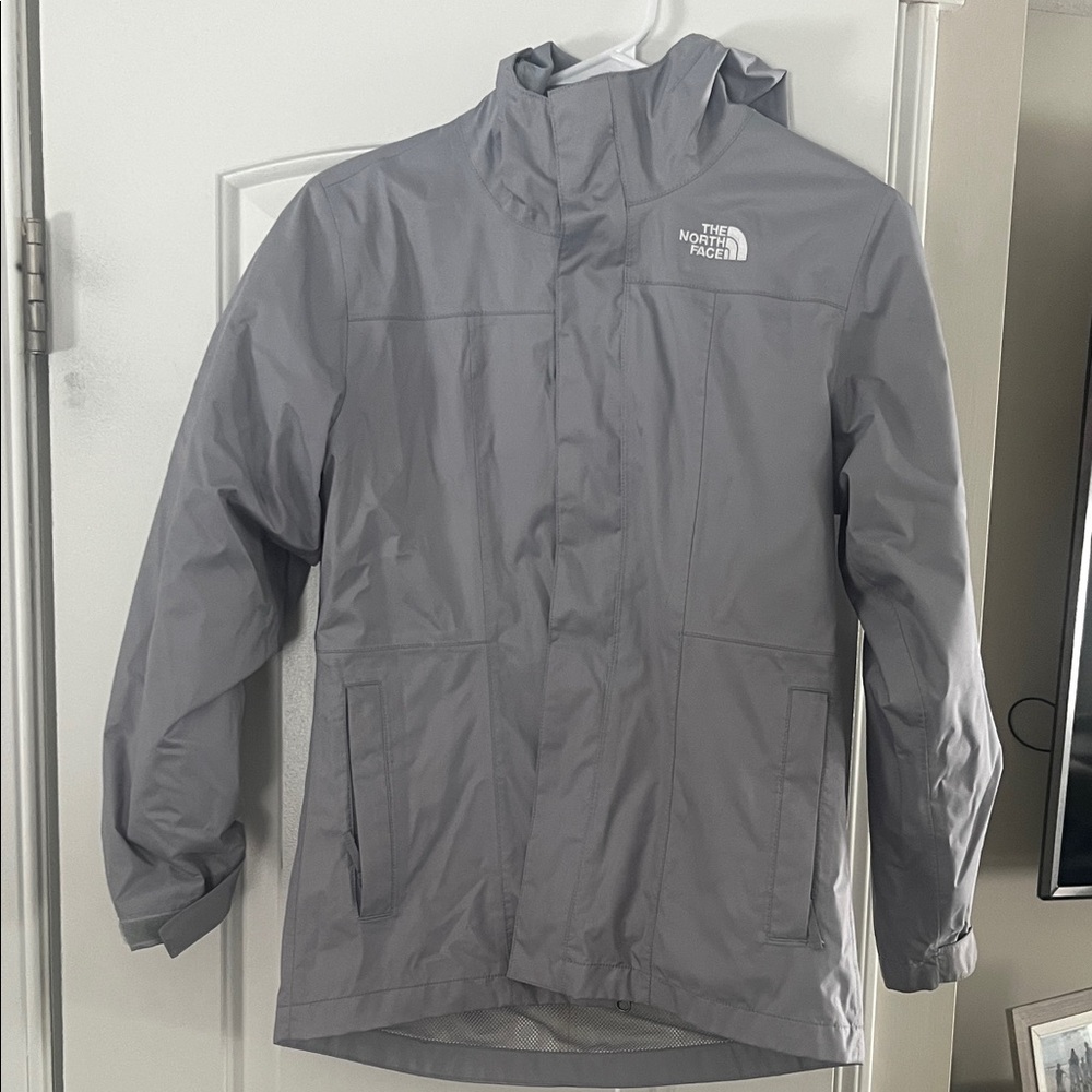 The North Face Light Gray Waterproof Jacket